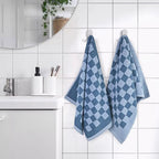 Jacquotha Bathroom Hand Towels Set of 4, Checkered Towels - Image 3