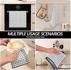 Homaxy Kitchen Towels and Dishcloths Set, 16 x 25 and 12 x 12 Inches, Super - Image 6