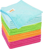 QYL Microfiber Cleaning Cloth, 12 Pack Cleaning Rags, Cleaning Towels by QYL
