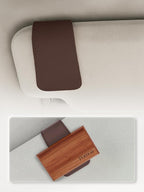 Patented Leather Car Air Freshener Visor Clip, Compatible by POMOA