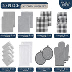 LANE LINEN Kitchen Towels and Dishcloths Sets - Image 2