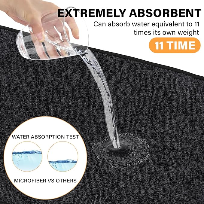 Shiny Cleaning Cloths, Shower Doors Drying Towels, 12 * 10in Streak Free Glass - Image 8