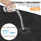 Shiny Cleaning Cloths, Shower Doors Drying Towels, 12 * 10in Streak Free Glass - Image 8