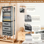 2-in-1 Durable 6-Tier Hanging Closet Organizer - Image 5
