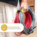 12 Pack 17 Inch Adjustable Extension Cord Holder Organizer - Image 4