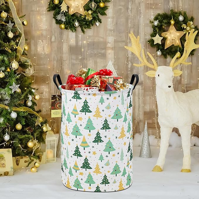 HUNRUNG Laundry Hamper, Large Canvas Fabric Lightweight Storage Basket Toy - Image 5