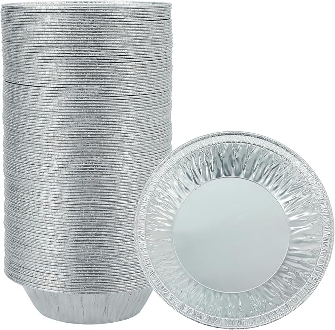 Pie Pans 5 inch HEAVY-DUTY Disposable Aluminum Foil pie/tart Pans by Waytiffer