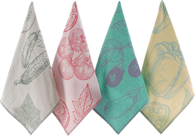 sea me at home Dish Towels for Kitchen, Jacquard Tea Towel Set, Stylish and by seameathome