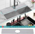 Stone Faucet Mat for Kitchen Sink, 23.6" Diatomite Drying Stone Kitchen Sink - Image 3
