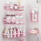 5 Pack Shower Caddy Organizer Rack Shelf by Liuoud
