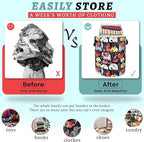 Colorful Elephant Laundry Basket Foldable - Image 3