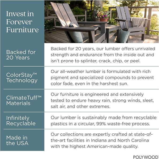 POLYWOOD R100LE Presidential Outdoor Rocking Chair, Lemon - Image 9