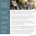 POLYWOOD Presidential Rocking Chair in White - Image 9