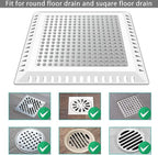 Shower Drain Hair Catcher/Drain Strainer, 2 Pack Shower Drain Cover - Image 4