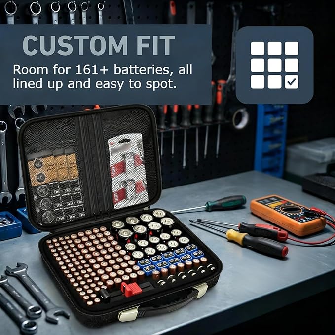 Battery Organizer Storage Case Compatible - Image 3