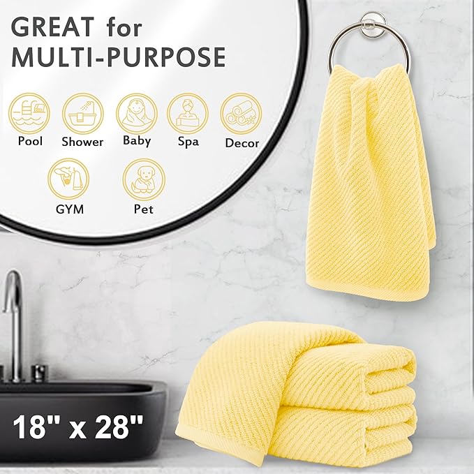 VOOVA & MOVAS Yellow Hand Towels - Image 5