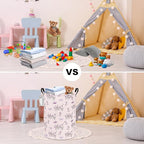 FANKANG Storage Basket, Nursery Hamper Canvas Laundry Basket Foldable - Image 6