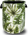 Tropical Leaves Laundry Basket Hawaii Foldable Funny Laundry Hamper Oxford by SELIONLIKN