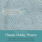 MosJos Kitchen Towels, Cotton Soft Large 18 x 28 Dobby Weave Super Absorbent - Image 3