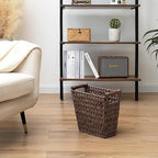 GRANNY SAYS Woven Trash Basket, Wicker Bathroom Trash Can - Image 4