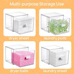 Vtopmart 2 Pack Dryer Sheet Holder and Laundry Pods Container, Scent Booster - Image 7