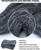 Premium 7PCS Car Wheel Rims Detail Cleaning PRO Wash Kit, Wheel Wash Mitt - Image 3