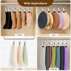 Myfolrena Hanger Clips for Hanging Heavy Duty Clothes Hooks Clips 18pc Clothes - Image 4