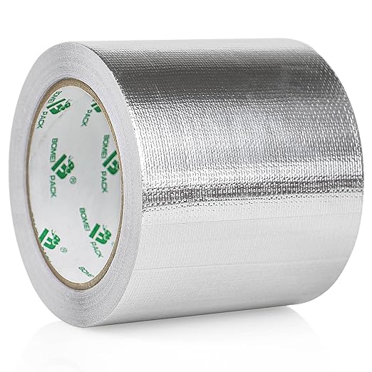 BOMEI PACK Adhesive Aluminum Foil Heat Shield Tape Barrier 4in x 66ft, - Image 2