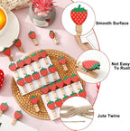 JarThenaAMCS 50 Pcs Strawberry Wooden Clip - Image 3