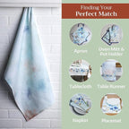 Maison d' Hermine Kitchen Towels Set of 3 100% Cotton 27.50" x 20" Reusable - Image 6