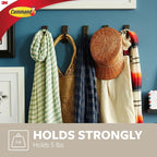 Command Large Modern Reflections Metal Hook, Brushed Nickel, Decorate - Image 3