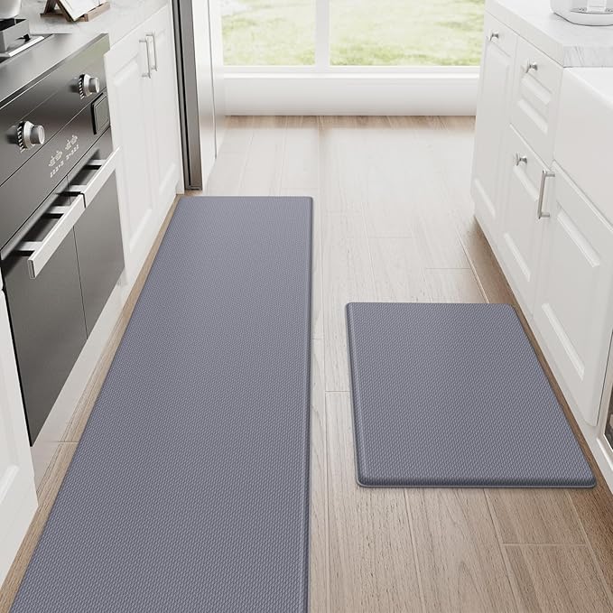 StepRite Kitchen Mats, Kitchen Rugs Sets of 2, Cushioned Anti Fatigue Kitchen by Bringcushiontoyourlife