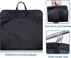 KIMBORA 60" Dress Garment Bags for Hanging Clothes Travel, Gusseted Garment - Image 6
