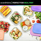 SCANDINOVIA - 25 oz Food Storage Containers - 24 sets - Dry & Hot Plastic Meal - Image 7