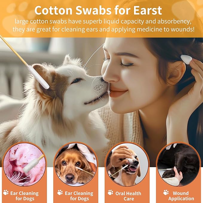 200 PCS 6 Inch Long Cotton Swabs in Box - Image 3
