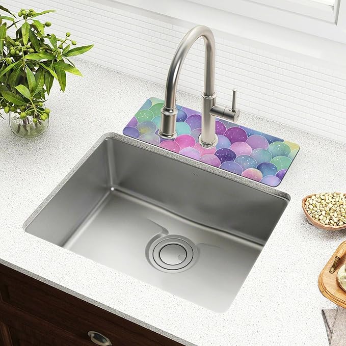 Kitchen Sink Splash Guard 1 PC 30 Inch Sink Faucet Mat Splash Guard - Image 6