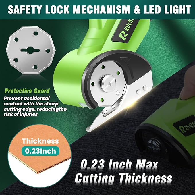 Cordless Electric Scissors Box Cutter 2 Rotary Blades – 4V Duty Rechargeable - Image 5