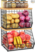 2 Set Stackable Wire Basket by Jautokerdar
