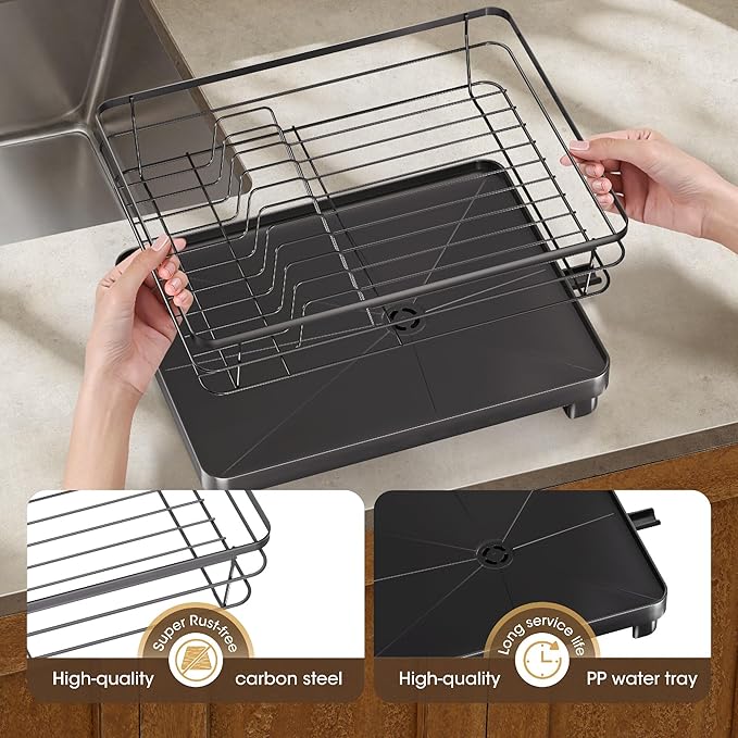 Runnatal Dish Drying Rack, Stainless Steel Dish Rack - Image 5