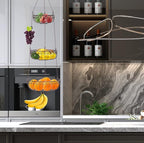 Simple Houseware 3-Tier Fruit Hanging Basket - Image 4