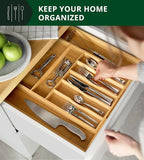 ROYAL CRAFT WOOD Luxury Bamboo Kitchen Drawer Organizer - Image 5
