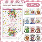 12 Pcs Seasonal Kitchen Towels Set - Image 2