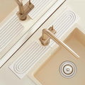 U Shape Sink Draining Mat Behind Faucet, Super Absorbent Diatomite Fast Drying by LushSpring