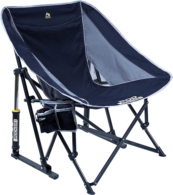 GCI Outdoor Pod Rocker Collapsible Rocking Chair & Outdoor Camping Chair, Indigo Blue by GCIOUTDOOR