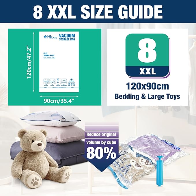 XXL Jumbo 47''X35'' Vacuum Storage Space Bags Extra Large - Image 2