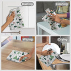 Urban Villa Kitchen Towels Christmas Green Trees Print Premium Quality - Image 4