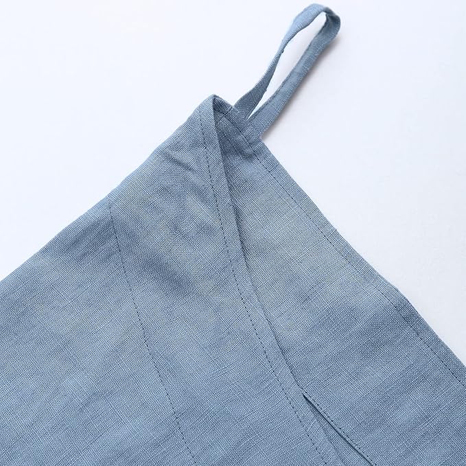 Amazhiyu Pure Linen Over The Door Laundry Hanging Hamper Bag - Image 4