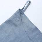 Amazhiyu Pure Linen Over The Door Laundry Hanging Hamper Bag - Image 4