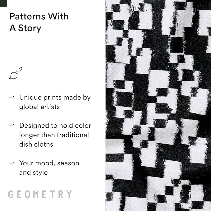 GEOMETRY Dishcloth – Evergreen Collection – Quick-Dry, Ultra-Absorbent - Image 5