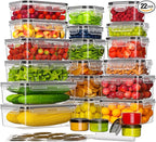 44-Piece Food Storage Containers by KEMETHYFocusesonCreatingEfficientStorageProductswithQualityMaterials